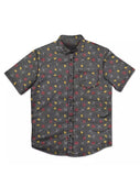 Men XLarge Mad Engine Graphite Deadpool Party Button-up Shirt