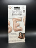 Rose Gold Foil Letter E Air Fill Birthday Party Self Sealing Balloon 16"