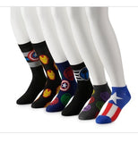 Marvel Mens Socks 6 Pair Variety Pack0