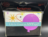 Life is Great at ANY Age! Fill-In Invitations 8ct