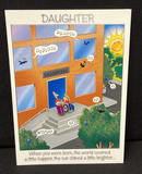 Happy Birthday Daughter Greeting Card w/Envelope