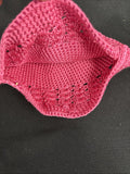 Baby Bubblegum Pink Crochet Beanie Big Dreamz2