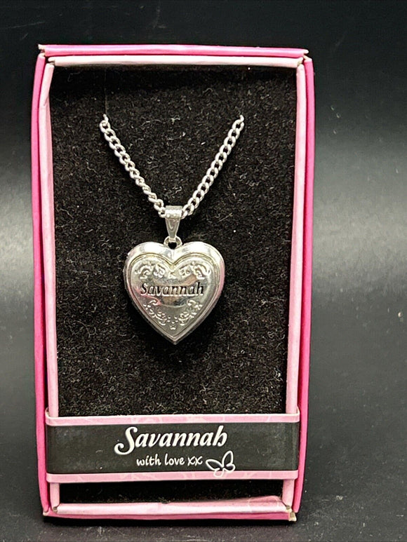 Heart Picture Locket With Love Necklace 16-18