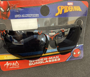 Spiderman Kid Frameless Black Web Sunglasses 100% UV Protection Marvel