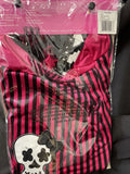 Fun World Girls Multi Color Rockin Skull Pirate Girl Costume Size Large 12-14