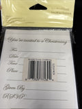 Divinity Cross Silver Gold Religious Christian 8 Party Invitations Christening3