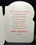 Merry Chrsitmas Godmother Greeting Card w/Envelope