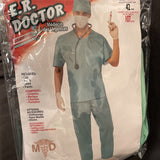 Rubie's - Men’s E.R. Doctor Costume One Size Fits Up To 42” Chest Size
