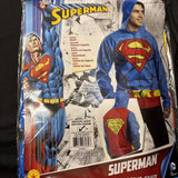 Mens DC Comics Superman Muscle Hoodie Costume Size Medium - Large2