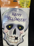 Halloween Packaged Cards, Die-Cut Skeleton Skull Design (8 Cards w/Envelopes)