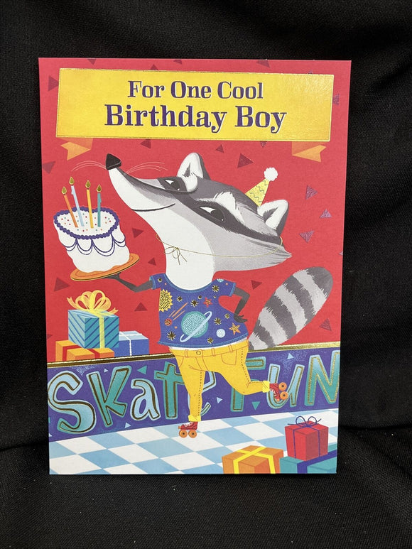 Happy Birthday Boy Greeting Card w/Envelope