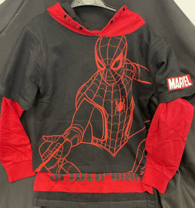 Marvel Miles Morales Double Sleeves Hoodie Kids Size 14