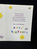 Happy Birthday Babysitter Greeting Card w/Envelope