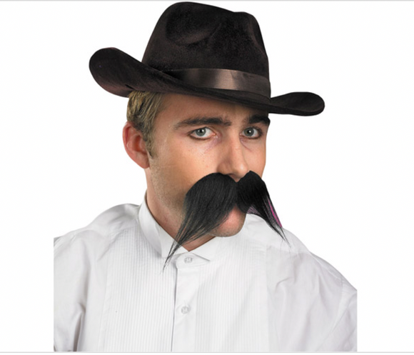 Gambler Moustache - Black - Costume Accessory - Adult Teen