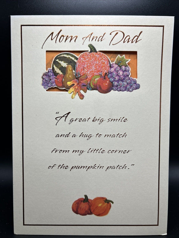 Happy Halloween Mom and Dad Greeting Card w/Envelope
