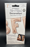 Rose Gold Foil Letter F Air Fill Birthday Party Self Sealing Balloon 16"