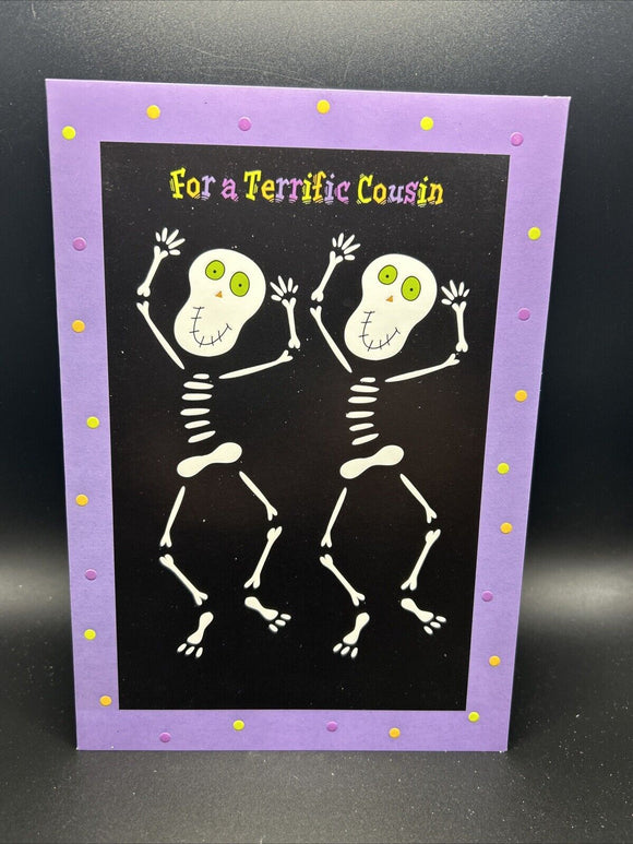 For Cousin Halloween Greeting Card w/Envelope