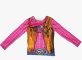 Cowgirl Screenprinted T-Shirt By Forum Child Large (12-14)0