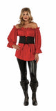 Halloween Red Renaissance Blouse Adult Costume Small 4-60