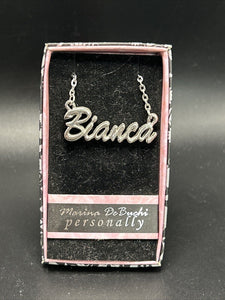 Marina DeBuchi "Bianca" Necklace Silver Plated 15 +3 extender NEW