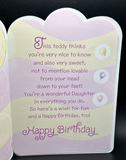 Happy Birthday Daughter Greeting Card w/Envelope