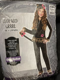 Leopard Grrrl Halloween Girl Costume Kid Medium 8-10