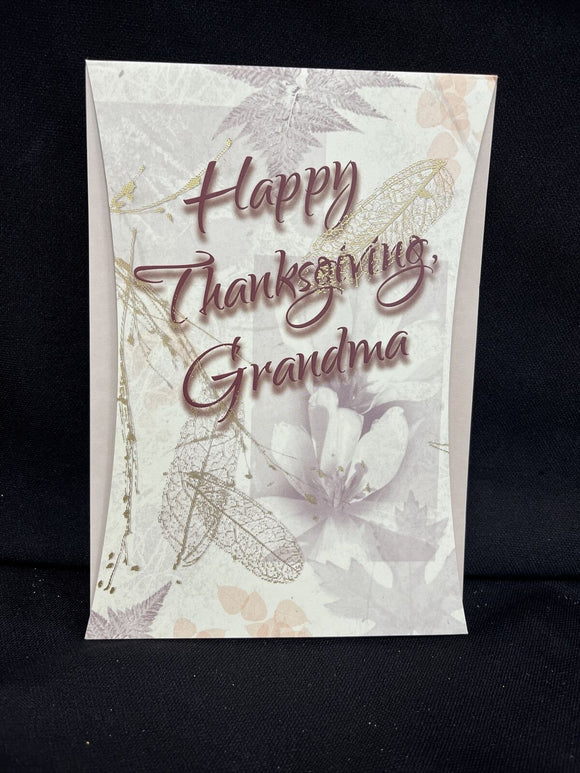 Happy Thanksgiving Grandma Greeting Card w/Envelope
