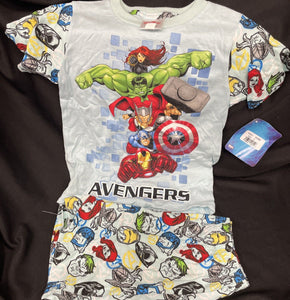 Avengers Kids Pajamas Tshirt w/ Shorts Size 4