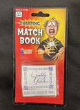 SNAPPING MATCH BOOK Snap Finger Smokers Trick Prank Gag Fake Pack Gift Cigarette