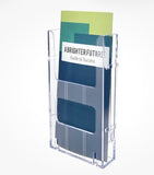 Deflecto Lit Loc Literature Display, Interlocking, 4-3/8” X 8”0