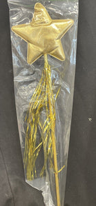 Christmas Princess Angel Star Gold Wand Fancy Dress Accessory