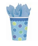 Sweet Little Cupcake Boy Blue Lil' Kids 1st Birthday Party 9 oz. Paper Cups