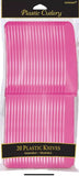 Amscan Plastic Knives | Pack of 20 | Party Supply Bright Pink