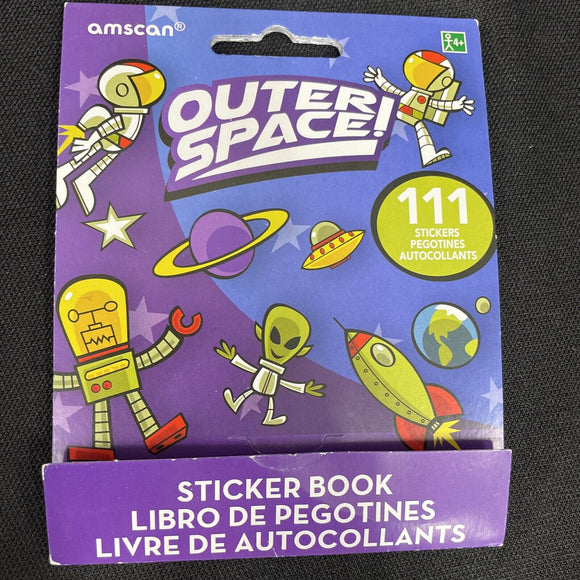 Outer Space Sticker book 111 Stickers 9 Sheets