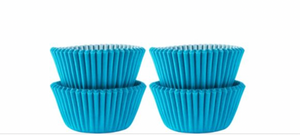 Mini Cupcake Cases 100/pkg - Caribbean Blue 1.25”