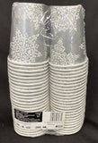 Snowflake Shining Season 9 oz Paper Cups Bulk Pack 50 Per Pack Winter Tableware