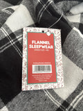 Black and White Flannel Sleepwear Pajama Pants Medium3