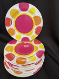 Colorful  Melamine 6.5 Appetizer/Dessert Plate 10 Pieces