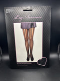 Leg Avenue 9172 Women's Black Vertical Stripes Sheer Tights Costume Accessory OS