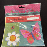 Garden Girl Butterfly Flower Ladybug Kids Birthday Party Favor Sacks Loot Bags