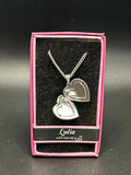 Heart Picture Locket With Love Necklace 16-18" Chain Lydia