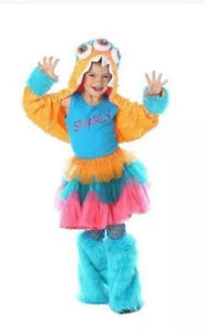 5pc Monstar Cyclops Eye Monster SNARLY Hoodie Halloween Costume Child L/XL 12-18