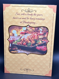 Happy Thanksgiving Son and Family Greeting Card w/Envelope