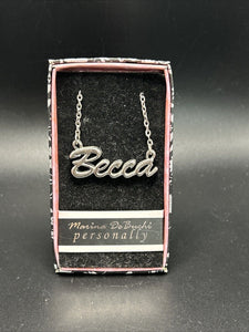 Marina DeBuchi "Becca" Necklace Silver Plated 15 +3 extender NEW