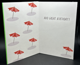 Happy Birthday (Avacado) Greeting Card w/Envelope1