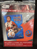 Star Wars "The Force Awakens" VII 8 Ct Thank You Postcards Party