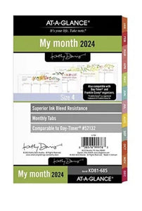AT-A-GLANCE 2024 Monthly Planner Refill 52132 DAY-TIMER 5-1/2 x 8-1/2 Size