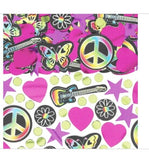 Neon Doodle Butterflies Peace Sign Stars Guitars Confetti (1.2oz)