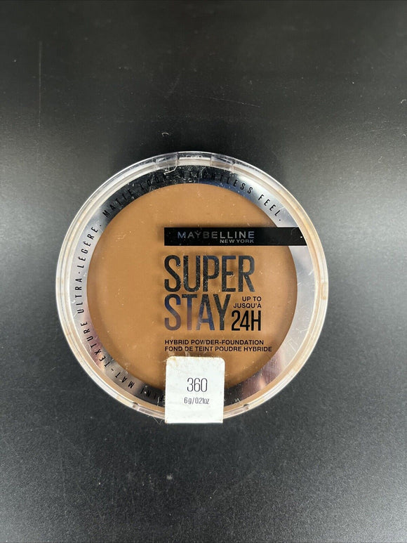 Maybelline Super Stay 24HR Hybrid Matte Finish Powder Foundation Shade #360