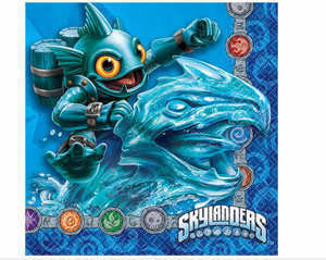 Skylanders Evergreen Dessert Napkins Birthday Party Supplies 16 Per Package New